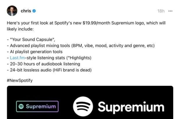 Spotify spotted prepping a .99/mo ‘Superpremium’ service with lossless audio, AI playlists and more